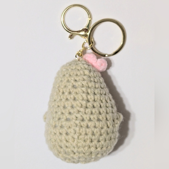 Positive Potato Crochet Novelty Keychain Funny Cheer-up Gifts - Picture 2 of 3